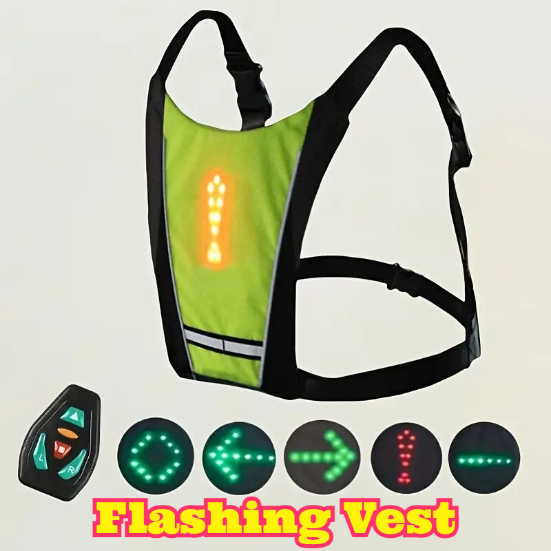 Cycling Visibility Gear - Chaleco de Seguridad con Control Remoto