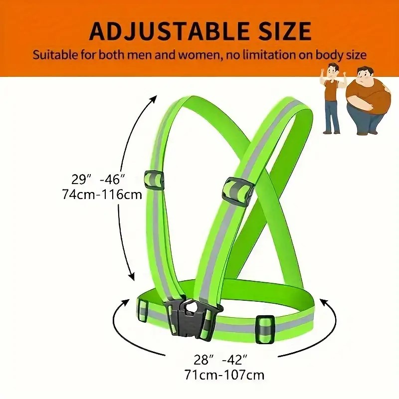 Cycling Visibility Gear - Chaleco reflectante para correr, Ves de
