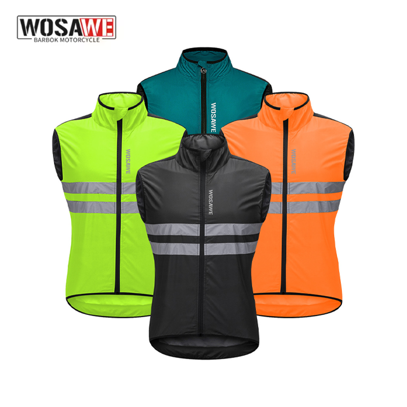 Cycling Gear For Men - Chaleco Cortavientos para Ciclismo WOSAWE para