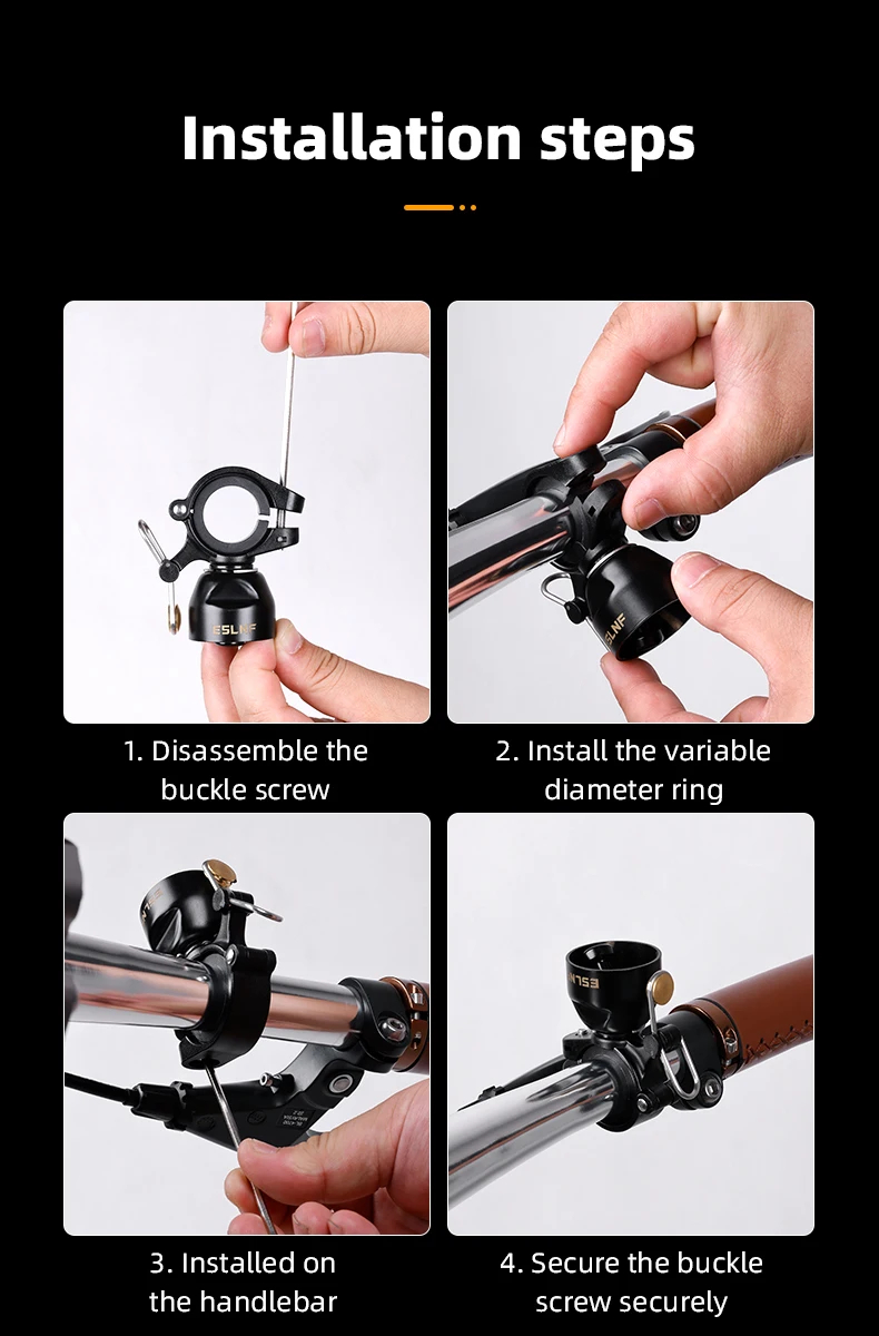 Road Cycling Essential Gear - Timbre Retro para bicicleta, advertencia de