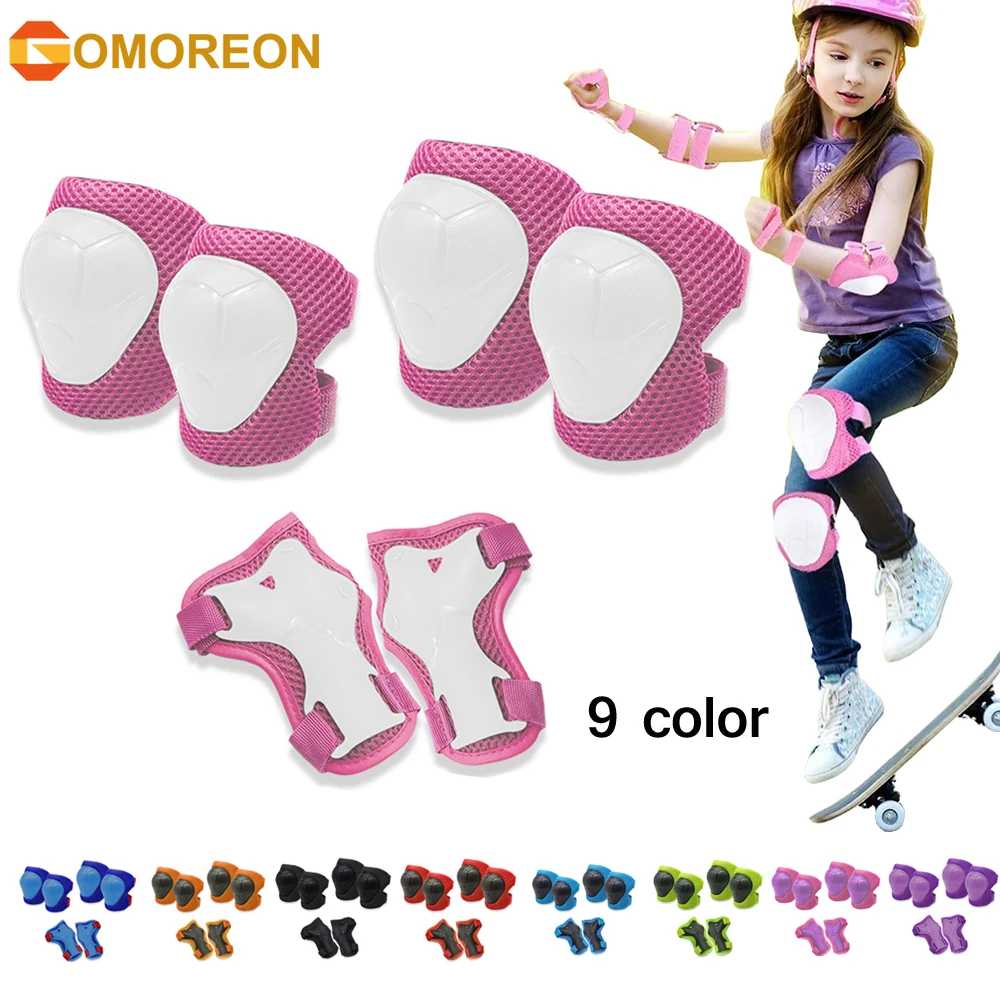 Cycling Protective Gear Kids - GOMOREON-rodilleras para niños, coderas, protectores de