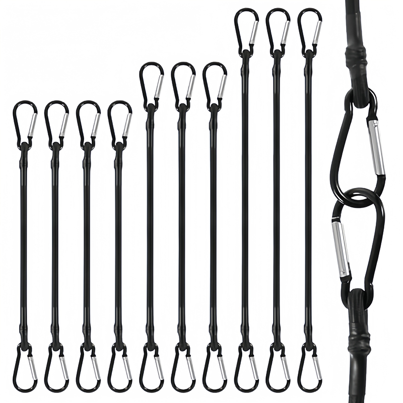 Cycling Gear Hanger - Cuerda Elástica Resistente con Ganchos de