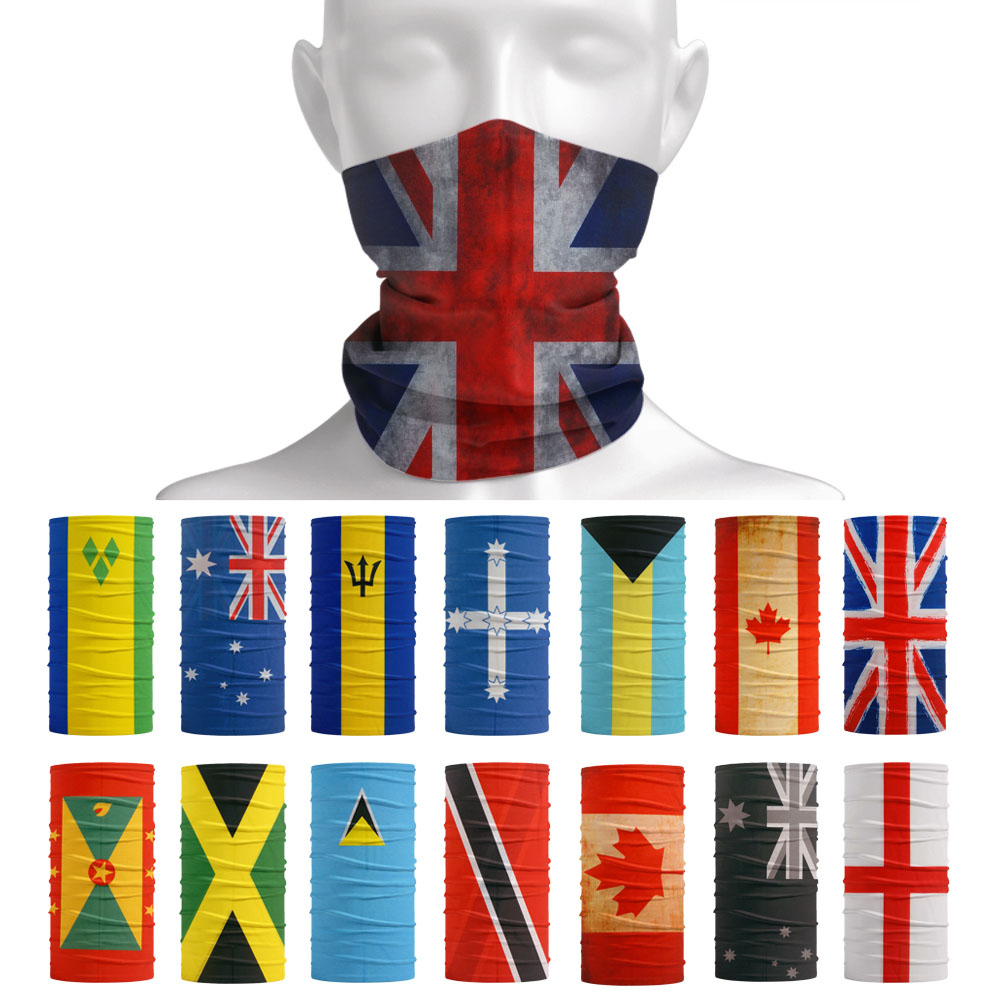 Cycling Gear Canada - Bandanas multifuncionales con bandera de la