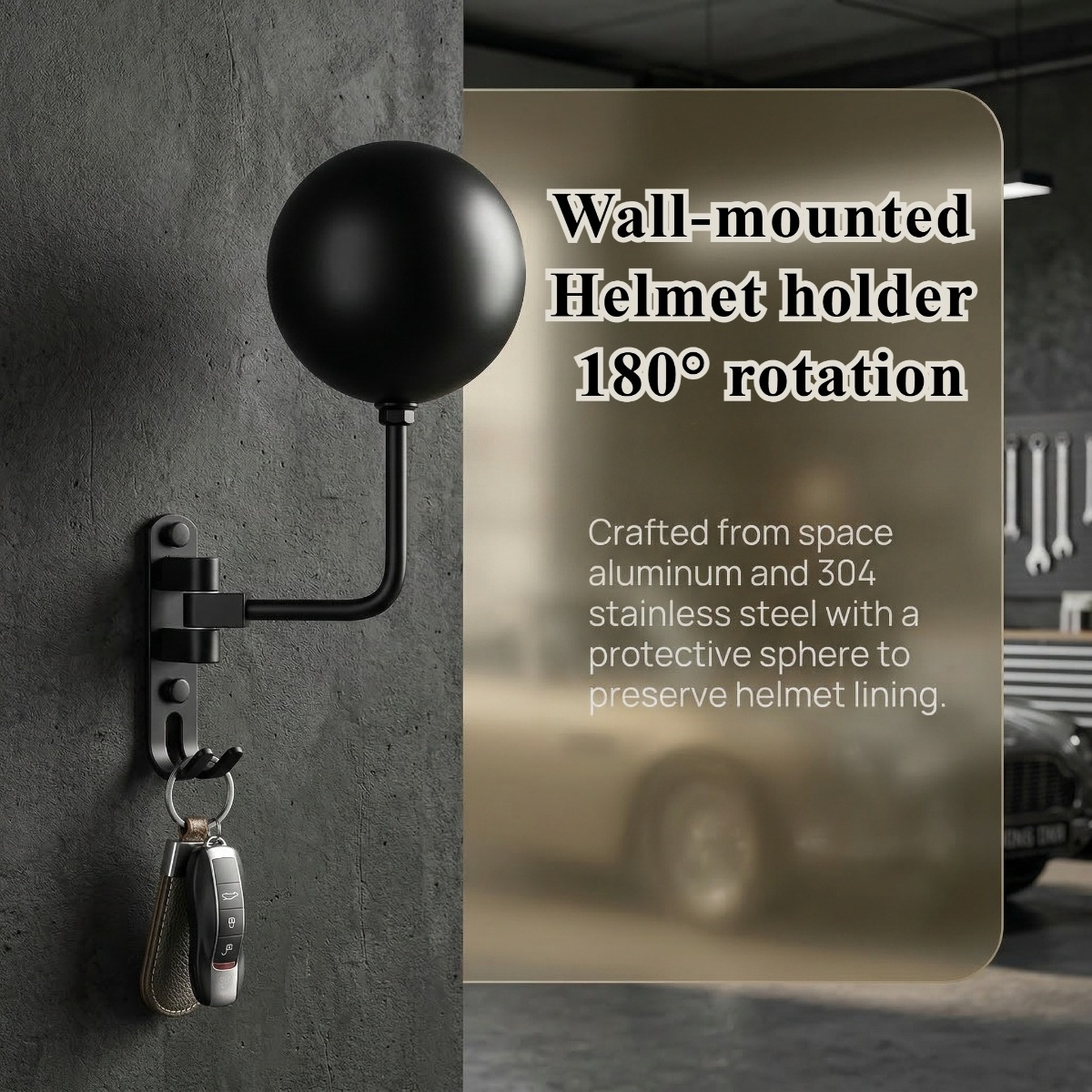 Cycling Gear Wall Storage - 180 ° Soporte Giratorio de Pared