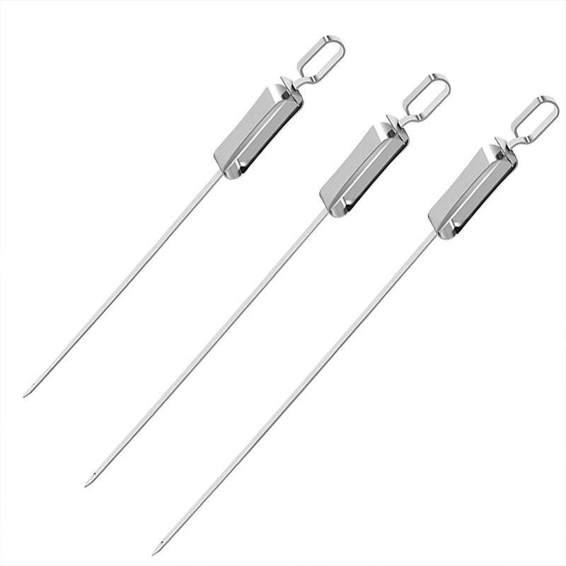 Quick Release Skewer - 【F】1PCS Brochetas para Asar de Acero