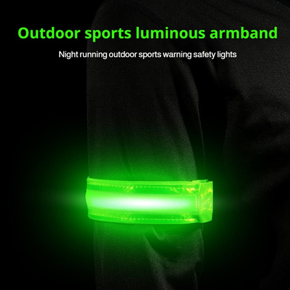 Cycling Visibility Gear - Brazalete reflectante LED, correa de seguridad,