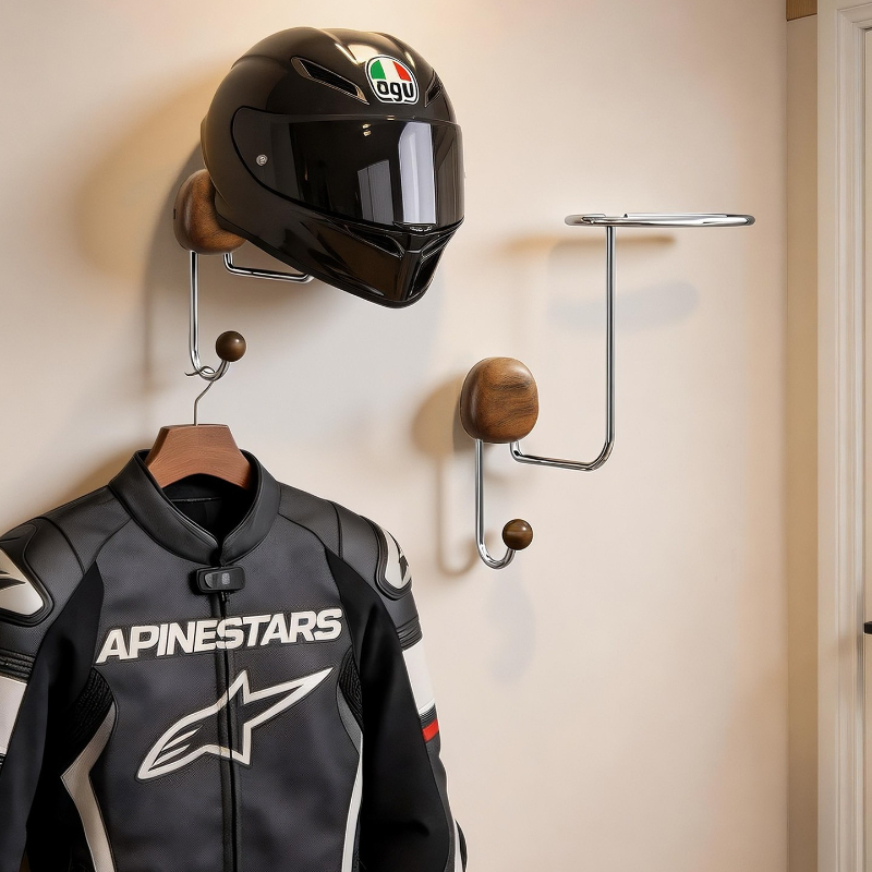 Cycling Gear Wall Storage - Soporte de Pared para Cascos, Sin