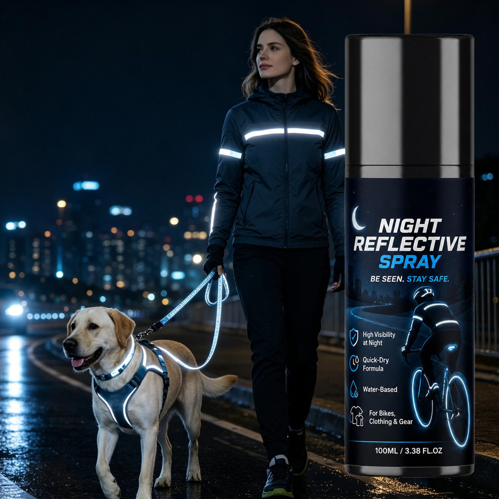 Spray reflectante nocturno de  - Cycling Visibility Gear reseña y precio