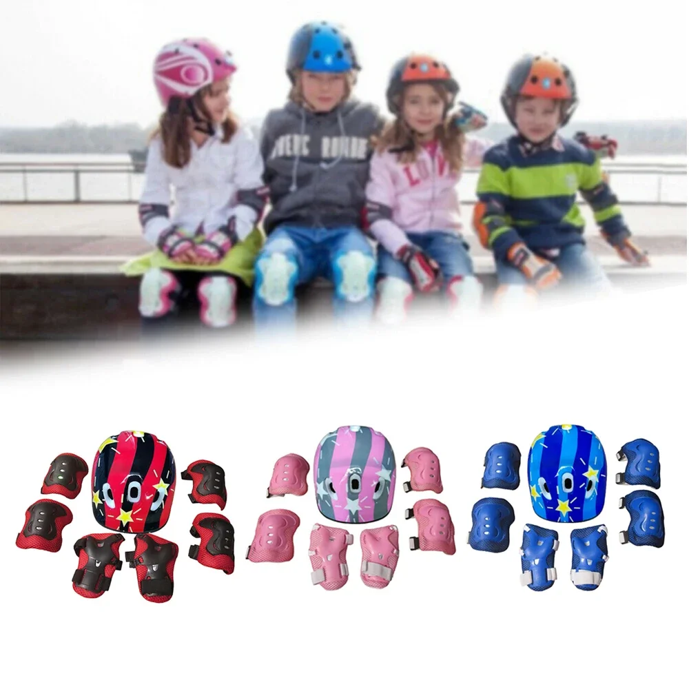 Casco y rodilleras ajustables  - Cycling Protective Gear Kids reseña y precio