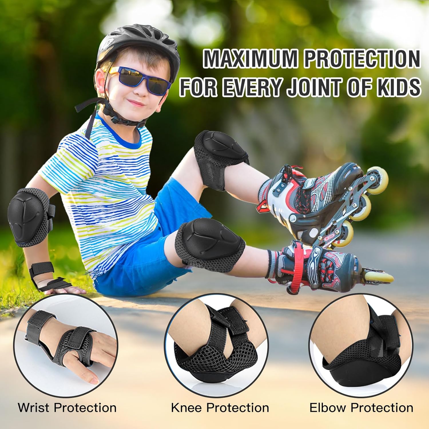 Juego de equipo de protección  - Cycling Protective Gear Kids reseña y precio