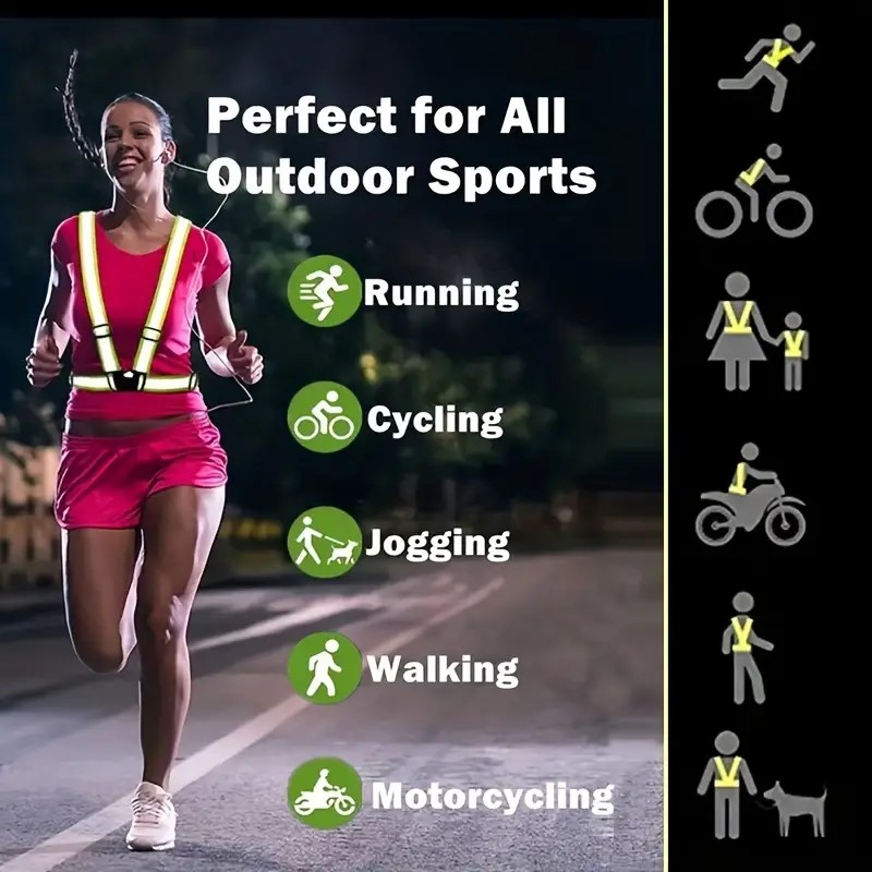 Chaleco reflectante para corre - Cycling Visibility Gear reseña y precio