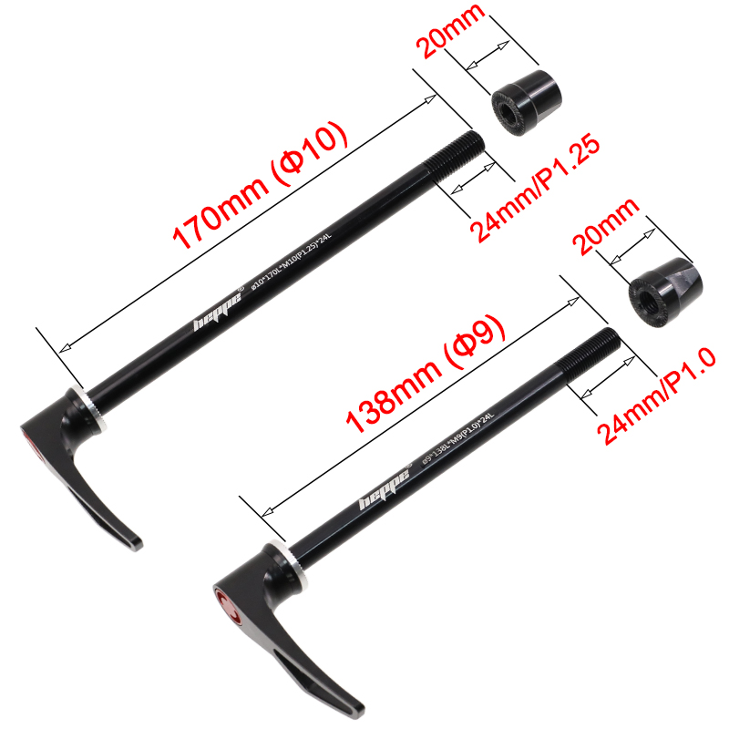 Eje pasante de bicicleta HEPPE - Quick Release Skewer reseña y precio