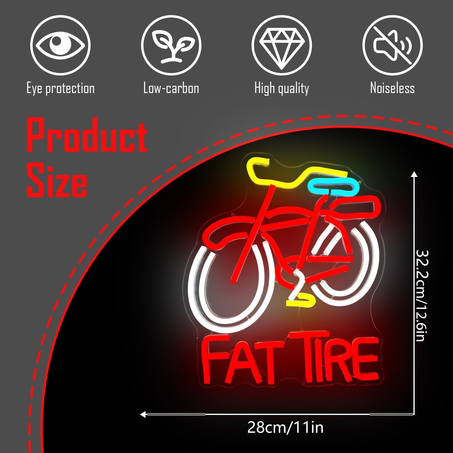 Letrero LED de Neón para Bicic - Cycling Gear Store reseña y precio