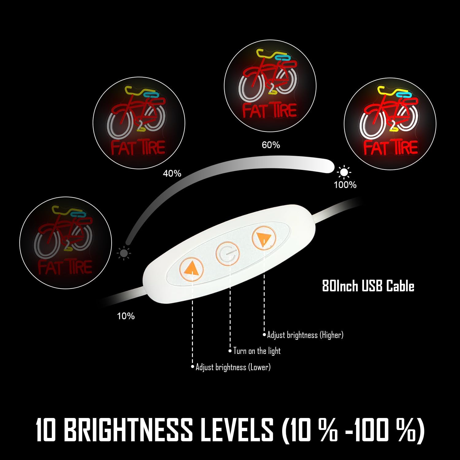 Letrero LED de Neón para Bicic - Cycling Gear Store reseña y precio