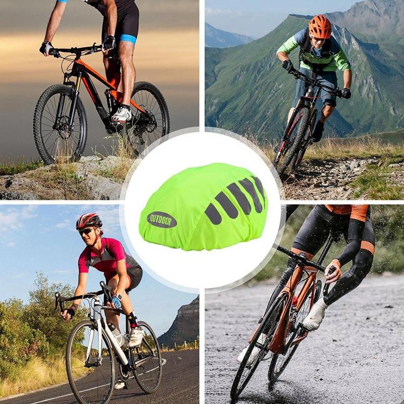 Cubierta para casco de bicicle - Cycling Visibility Gear reseña y precio